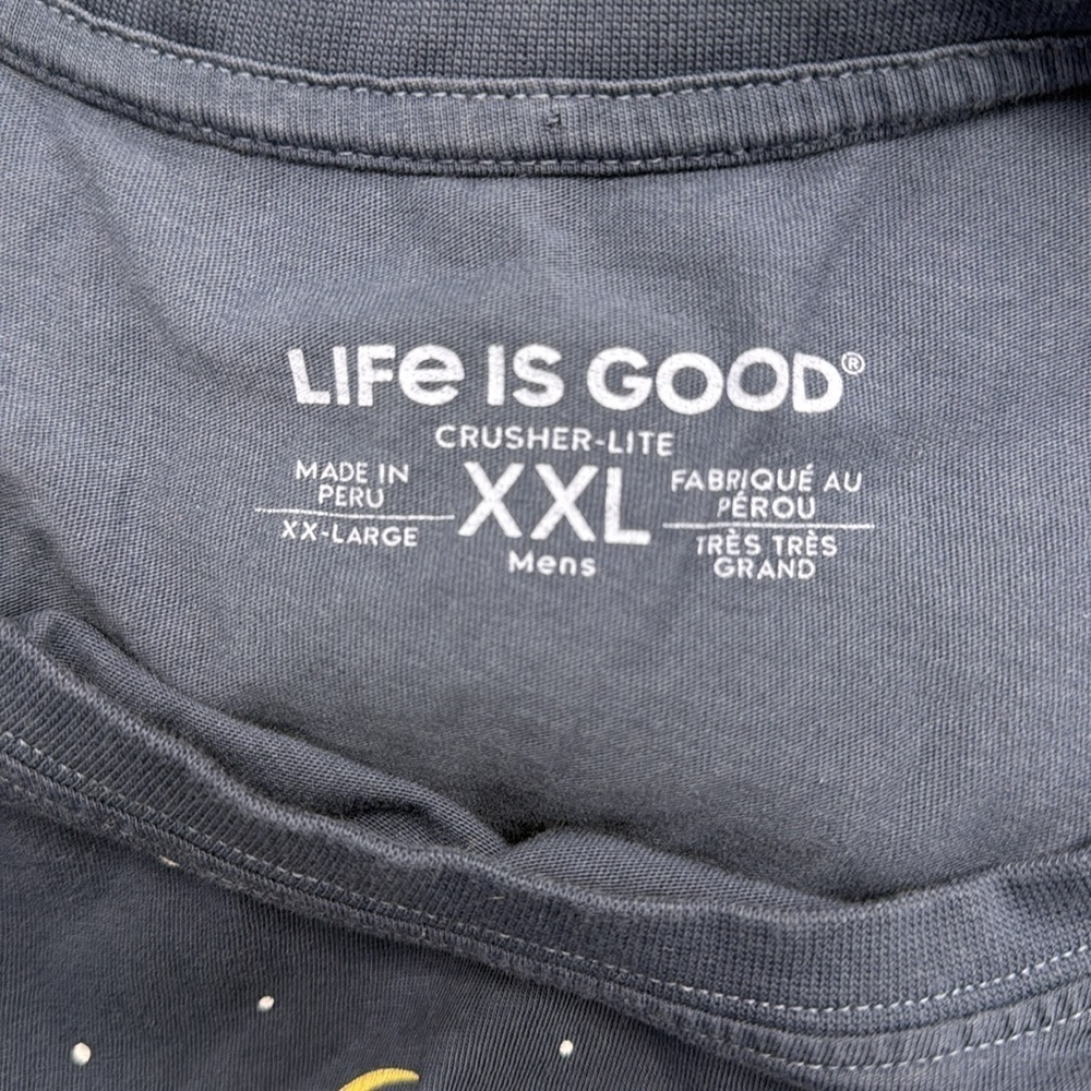 Life Is Good Men’s “riverside campfire Simplify” Short Sleeve Crusher Tee - Picture 3 of 3